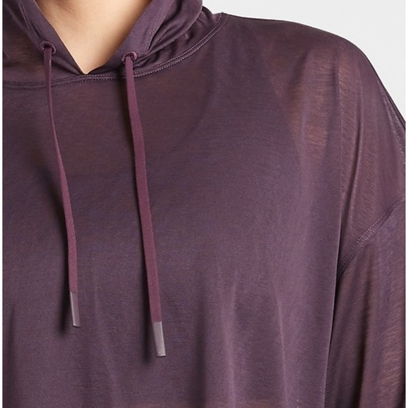 Athleta Vapor Hooded Tee Purple M NWT - Picture 10 of 10